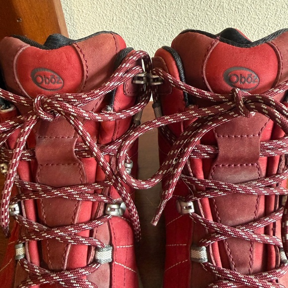 Women's Red Athletic Hiking Shoes - Picture 6 of 8